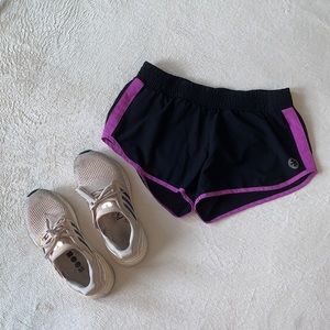 Old Navy shorts, black and purple